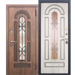  Vikont : дверь со стеклопакетом и ковкой 